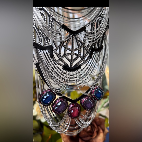 Swarovski dark big statement necklace 5142827 - Picture 8 of 12